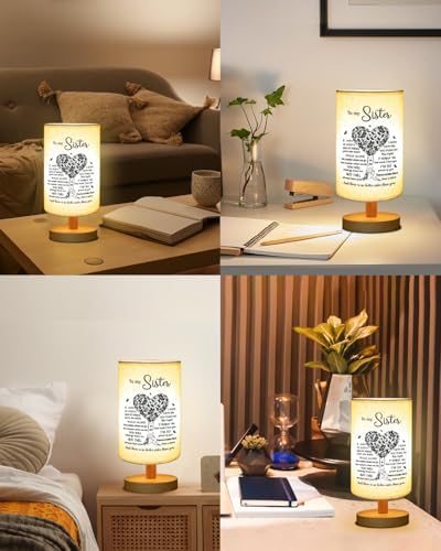 Sisters Gifts from Sister, to Sister Fabric Table Lamp, Wedding Gifts