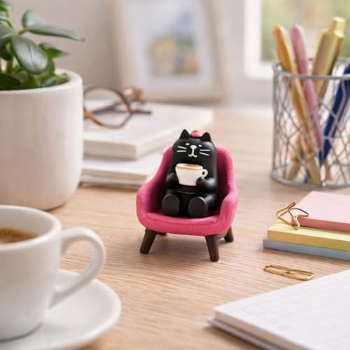 Cat Figurines Desk Decor Cat Gifts for Women Cat Lovers Gifts Cute