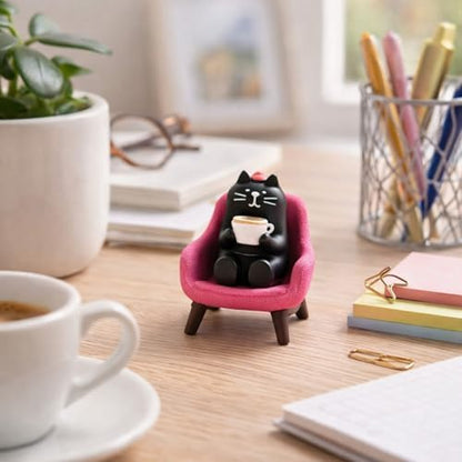 Cat Figurines Desk Decor Cat Gifts for Women Cat Lovers Gifts Cute