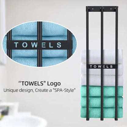 Bethom Towel Racks for Bathroom, Towel Storage Holder Space Saving