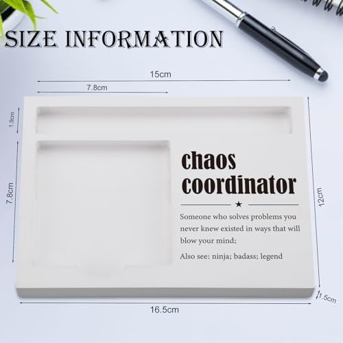 Chaos Coordinator Sticky Note Holder for Desk, Funny Office Gift for