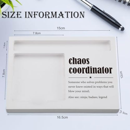 Chaos Coordinator Sticky Note Holder for Desk, Funny Office Gift for