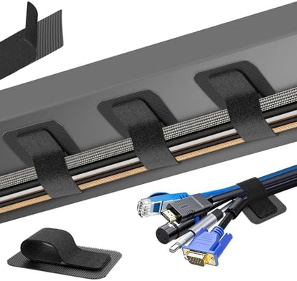 Cable Management Under Desk, Enhanced up to 15 Cord Organizer 20