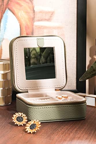 S.Leaf Travel Jewelry Organizer Boxes for Women Small Portable