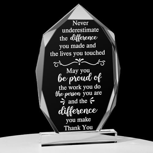 Yookeer Thank You Gifts for Coworkers Acrylic Plaque Decor, Stylish