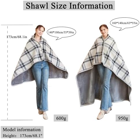 forestfish Fleece Wearable Blanket Oversized, Comfy Lightweight Lap