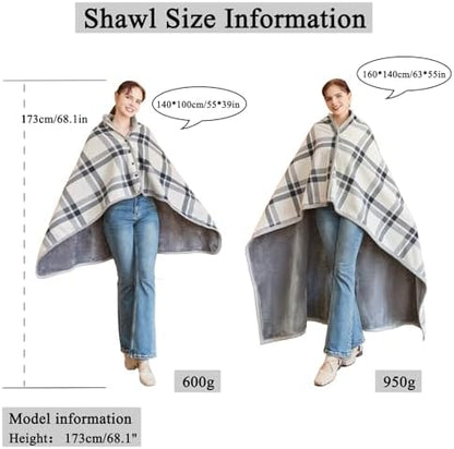 forestfish Fleece Wearable Blanket Oversized, Comfy Lightweight Lap