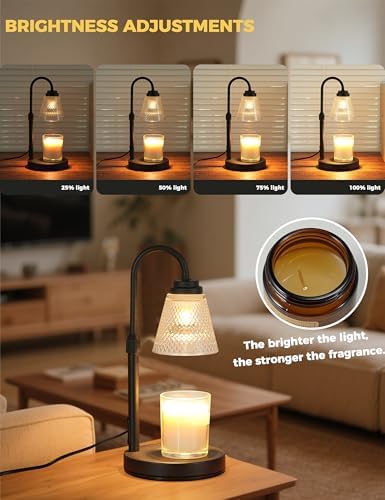 Candle Warmer Lamp with Timer Home Decor Birthday Gifts for Women Mom