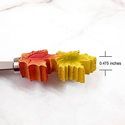 Supreme Housewares Fall Leaves Cheese Spreaders, Hand-Painted Resin