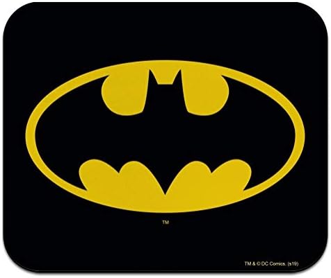 Batman Classic Bat Shield Logo Low Profile Thin Rubber Mouse Pad