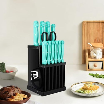 16-Piece Kitchen Knife Set with Block - High Carbon Stainless Steel
