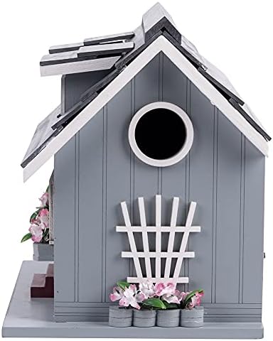 Decorative Wooden Birdhouse for Outdoor Hanging – Handcrafted