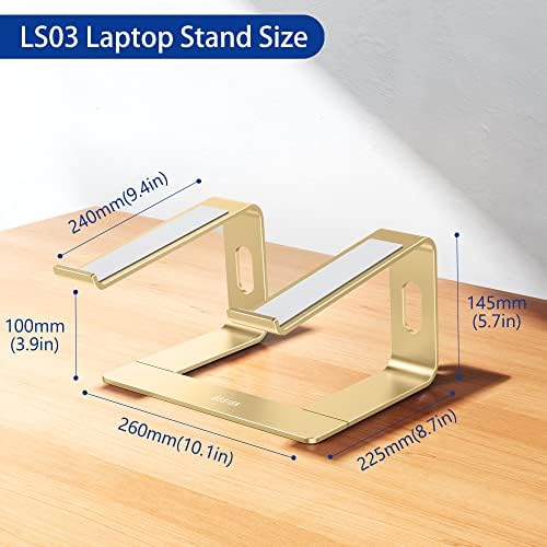 BESIGN LS03 Aluminum Laptop Stand, Ergonomic Detachable Computer