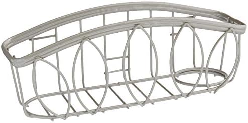 Spectrum Diversified Leaf Sponge & Brush Holder, Satin Nickel