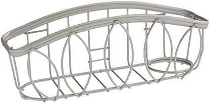 Spectrum Diversified Leaf Sponge & Brush Holder, Satin Nickel