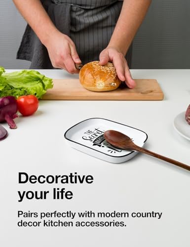 Ceramic Material Spoon Rest The Secret Ingredient is Always Love