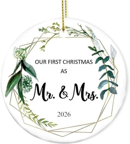 Wedding Gift for Couples 2026, Our First Christmas as Mr and Mrs