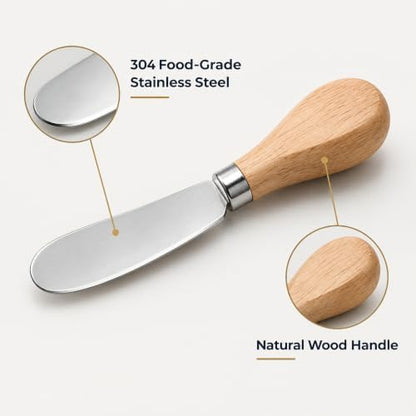 25 Piece Small Cheese Spreader Knives Set, Mini Stainless Steel Butter