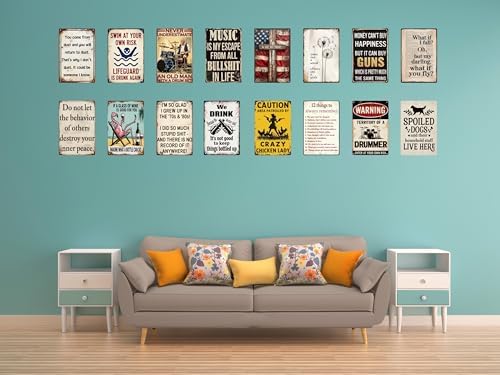 Ironic Metal Retro Sign 70s 80s Grown Up Funny Poster For Outdoor Wall