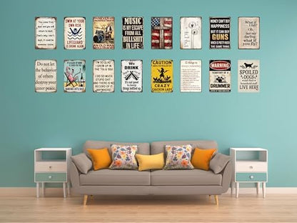 Ironic Metal Retro Sign 70s 80s Grown Up Funny Poster For Outdoor Wall
