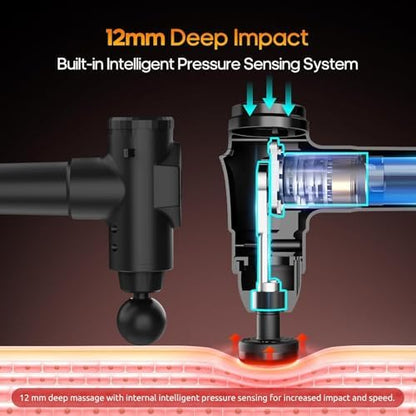 Massage Gun with Heat Massager Deep Tissue Muscle Massager Gifts for