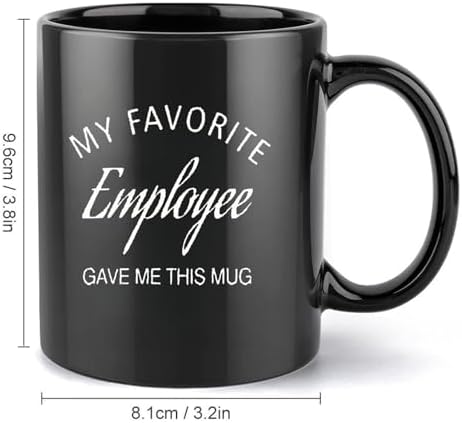 Mecai Funny Boss Coffee Mug For Men, Black
