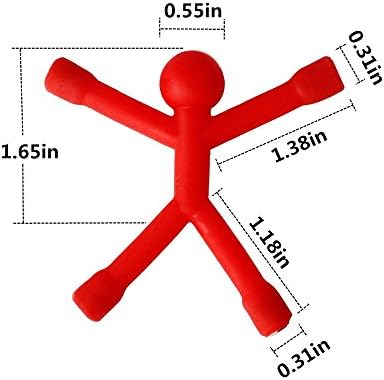 Refrigerator Magnets, 10 Pcs Mini Man Flexible Fridge Magnets, Rubber