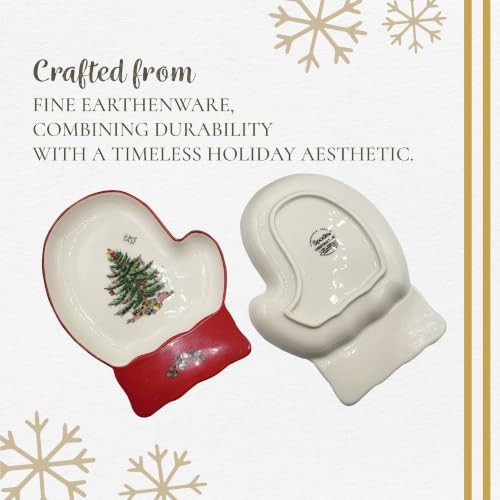 Spode – Christmas Tree – Christmas Tree Mitten Dishes, Set of 2