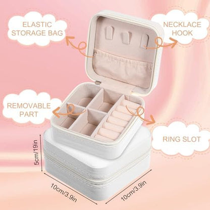 8 Pack Travel Jewelry Case Small Travel Jewelry Box Bridesmaid Gifts