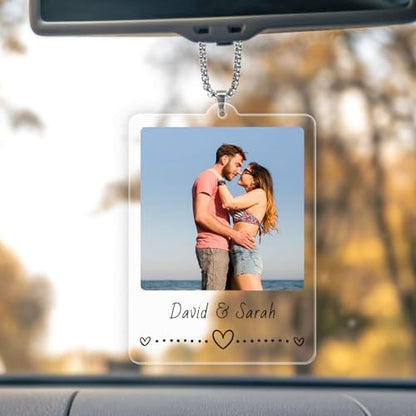 TEQUAN Custom Photo Car Charm Ornament, Couple Style