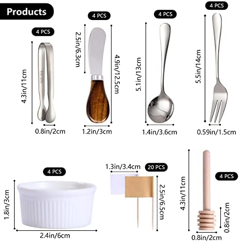 Charcuterie Boards Accessories(30 PCS), Gift Box Packaging, With