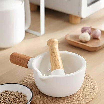 Mortar and Pestle Porcelain Mortar and Pestle Ceramic Herb Grinder
