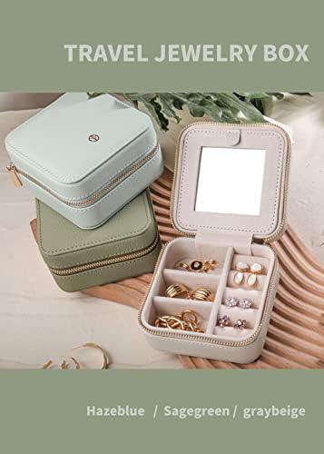 S.Leaf Travel Jewelry Organizer Boxes for Women Small Portable