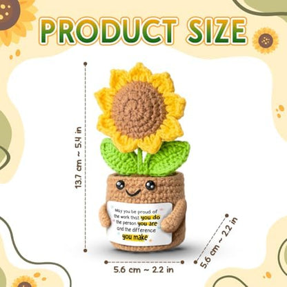 Sunflower Crochet Thank You Gifts, May You Be Proud of The Work