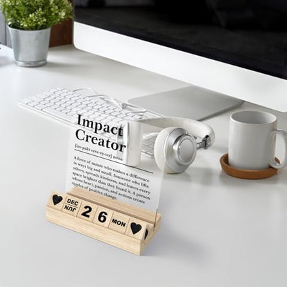Impact Creator Sign Appreciation Gifts for Women Men Manager Boss