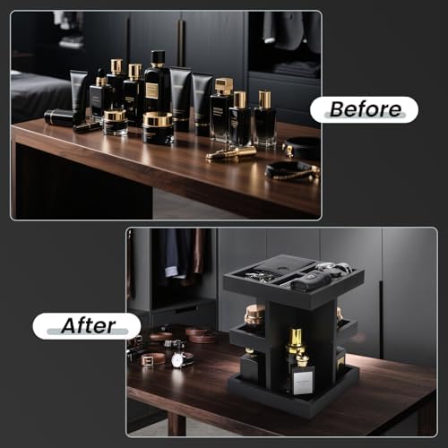 EXIN DECHEN Cologne Organizer for Men,Cologne Stand,Birthday Gifts for