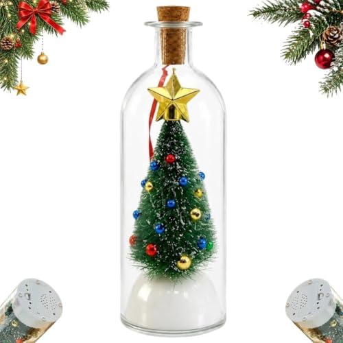 Forever Voice Recordable Ornament Glass Christmas Tree Message in a