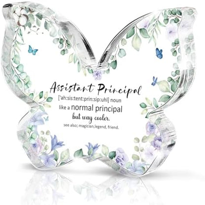 Assistant Principal Appreciation Gift, Thank You Butterfly Acrylic