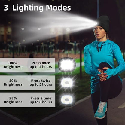 LED Beanie with Light Unisex, Gifts for Men Women, Winter Caps
