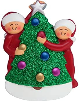 Santa Tell Me First Christmas Ornament 2026 Personalized Couple