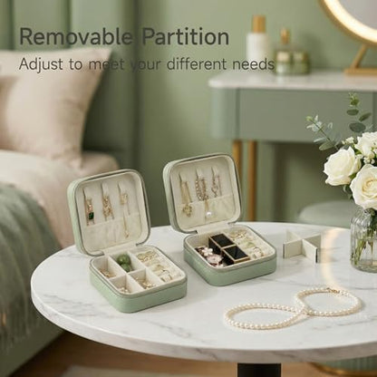 CASEGRACE Travel Jewelry Case, Small Jewelry Box Portable Jewelry