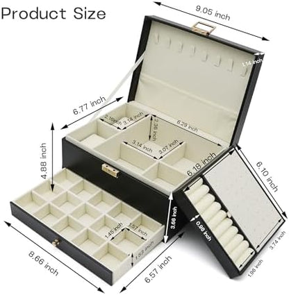 Jewelry Organizer, Travel Jewelry Box Organizers for Women Girls