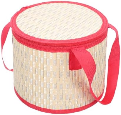 Housoutil Moon Cake Gift Box for Favors with Zipper Lid and Carry