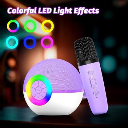 goopow Mini Karaoke Machine Speaker for Kids Adults, Portable