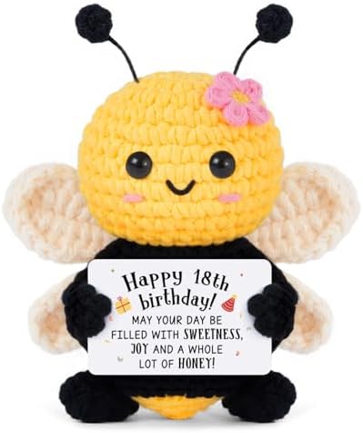 Mini 18th Birthday Gifts for Girl, Mini Cute Bee Gifts for 18 Year Old
