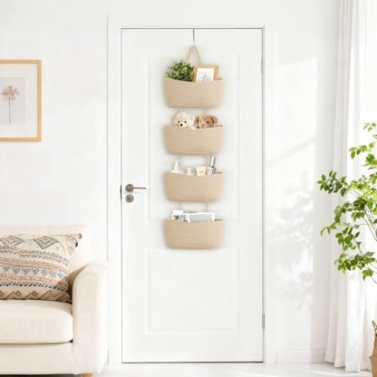 Dahey Over The Door Hanging Basket and 2 Pack Hanging Baskets Set with