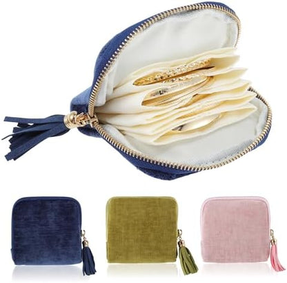 VOCOSTE Travel Jewelry Case, Portable Jewelry Pouch with 6 Layers