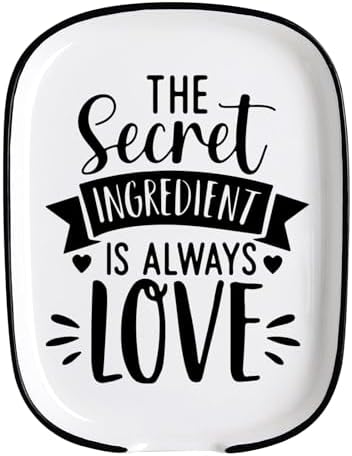 Ceramic Material Spoon Rest The Secret Ingredient is Always Love