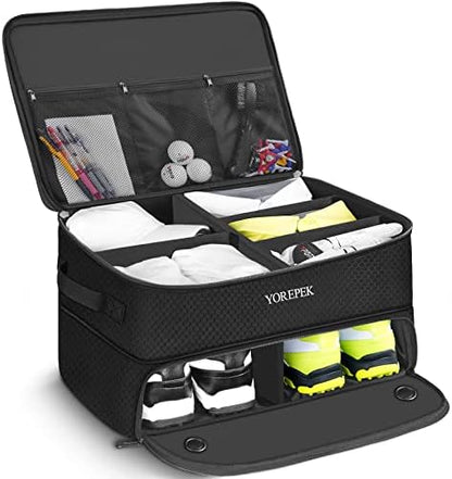 YOREPEK Golf Gifts for Men, 2 Layer Golf Trunk Organizer for 2 Pair