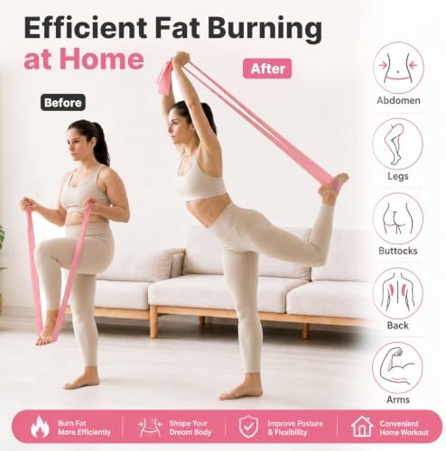 Pilates Kit for Home Workouts - 21 PCS Pilates Equipment Set for Women